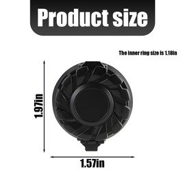 Sandfren Car Push Start Button Cover, Luminous Vehicle Engine Start Stop Button Sticker, Automotive Interior Ignition Key Switch Decal Decor Accessories, Universal for SUV, Sedan, Truck (Black)