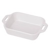 Staub Rectangular Dish, White, 7.5 x 6 - White