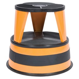 Kik-Step Two-Step Steel Step Stool, 14" high, 500lb Duty Rating, Orange