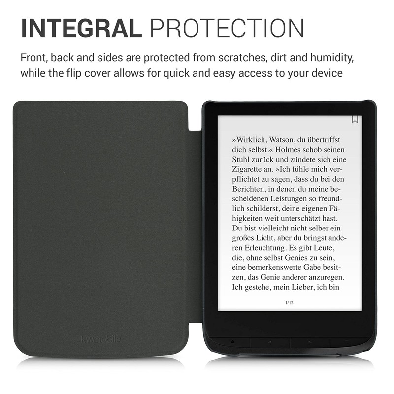 kwmobile Case Compatible with Pocketbook Touch Lux 4/5/Touch HD 3/Color