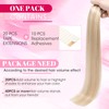 MY-LADY 20pcs Invisible Seamless Tape in Hair Extensions Human Hair