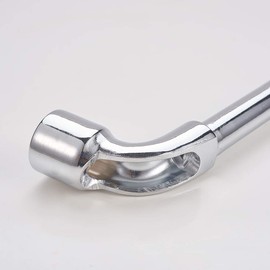 Utoolmart Metric L Shaped Angled Hex Socket Wrench, 17mm Socket Wrenches, Mirror Chrome Plated, Cr-V, 1 Pcs