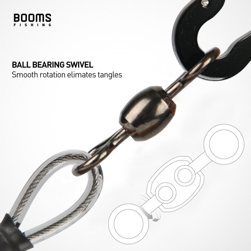 Booms Fishing T02 Heavy Duty Fishing Lanyard for Fishing Tools/Rods/Paddles,