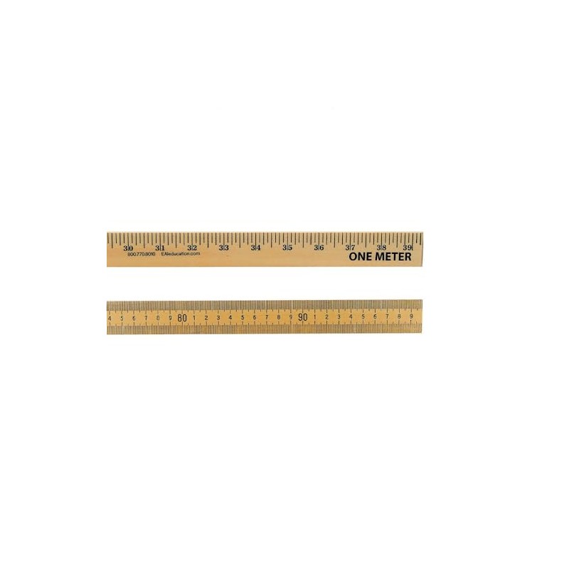 EAI Education Wooden Meter Stick: Plain Edge