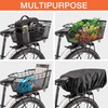 Rear Bike Basket with Handle - Quick Release Bicycle Rear