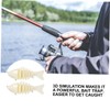 Sosoport 2pcs Knobby Simulation Fishing Lures Blank Artificial Baits for