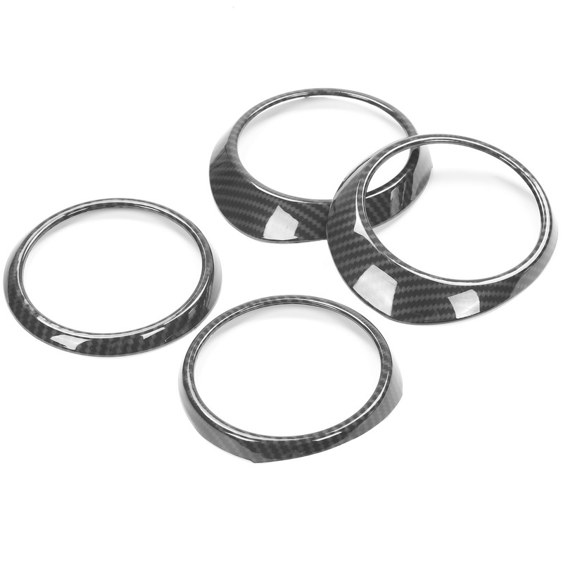 Central Control Air Outlet Trim Rings Carbon Fiber Style Decoration