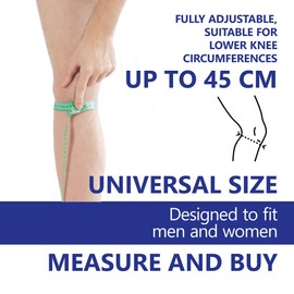 Patella Knee Bandage - Adjustable Knee Strap for Runner's Knee Made of the Highest Quality Neoprene Black Universal Size