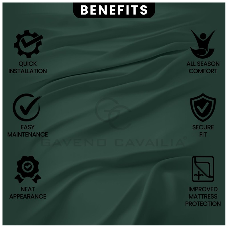 Premium Fitted Sheet King Size Plain Dyed Finest Bedding with