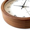 KATOMOKU Muku Clock 13 Walnut Radio Clock Continuous Second Hand