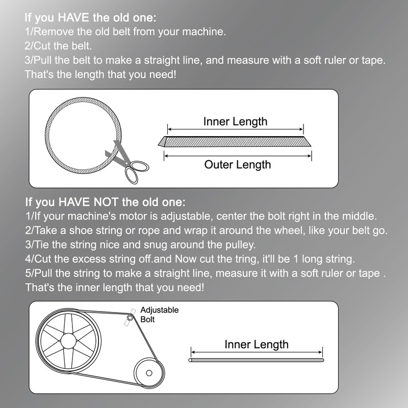 sourcing map 3 Pcs Z-24 Z Type V-belt 600mm/23.6" Inner