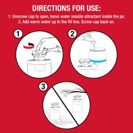 Catchmaster -Fly Jar Refill - JAR NOT Included - 3 Refill Baits