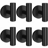 SOCONT Towel Hooks for Bathrooms Wall Mount, 6 Pack Matte
