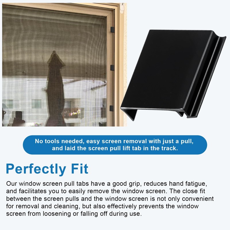 10 Pack Window Screen Pull Tabs, Window Screen Lift Tabs