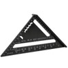 Aluminum Alloy Angle Protractor, 7 Inch Metric Aluminum Alloy Black