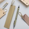 Pen Case, Cow Leather, Single Insert, Pen Holder, Slim, Simple,