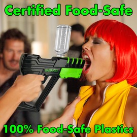 Funwares 6oz Shot Glass Adult Beverage Shooter, 100% Food-Safe Plastics and Food-Safe Certified, BPA Free, Leak-Proof & Mess-Free, Long-Range Stream for Splashy Party Fun