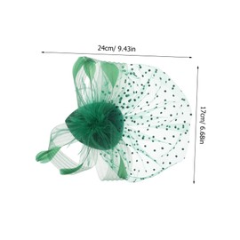 Healeved Vintage Bridal Headpiece Hat for Tea Party Elegant Mesh Flower Hair Clip with Plume Accents for Weddings Special Events Women Headwear