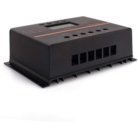 Solar Charge Controller 80A PWM 12V 24V 1920W Solar Panel Charger Discharge Regulator with 5V USB Output Multip Circuit Protection Anti-Fall Durable ABS Housing Discharge Regulator for Lighting System