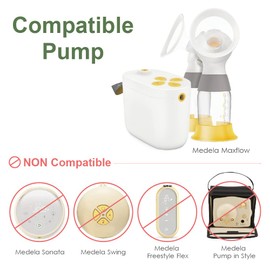 Maymom Tubo compatible con bomba de leche Maxflow. No original de Medela, repuesto de tubos Medela. Funciona con el conector Medela PersonalFit Medela. Libre de BPA, libre de DEHP