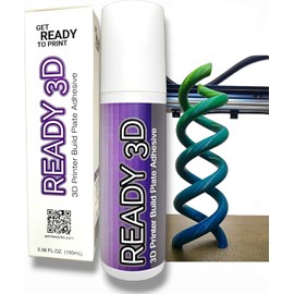Ready 3D 3D Printer Build Plate Adhesive - Excellent Hold and Easy Release - Versatile, Non-Toxic and Ready