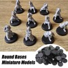 32mm Bases,20X Miniature Bases - Wear-Proof Desk Display Accessories for