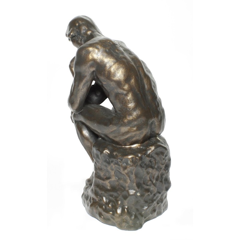 Auguste Rodin The Thinker Elegant Figurine Plastic Sculpture in Bronze
