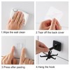 HREDZEO Rotating Folding Hook,4 Pcs 360°Rotating Folding Hook Kitchen Hole-Free