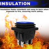 MKBKLLJY 3PCS Momentary Polarity Reverse Switch Waterproof 16A 250V AC/20A
