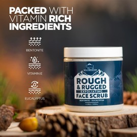 Exfoliante facial Wild Mountain para hombres con microdermoabrasión y control de vellos encarnados