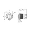 Push button bell push button LED button installation 19 mm