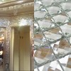 Mirror Tiles Silver Bathroom Wall Sheets Crystal Diamond Mosaic Tile