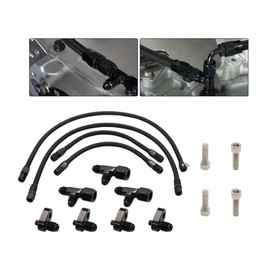 Nakkaa Steam Vent Hose Kit -4 an Complete Coolant Crossover Compatible with LSX LS1 LS2 LS6 LM7