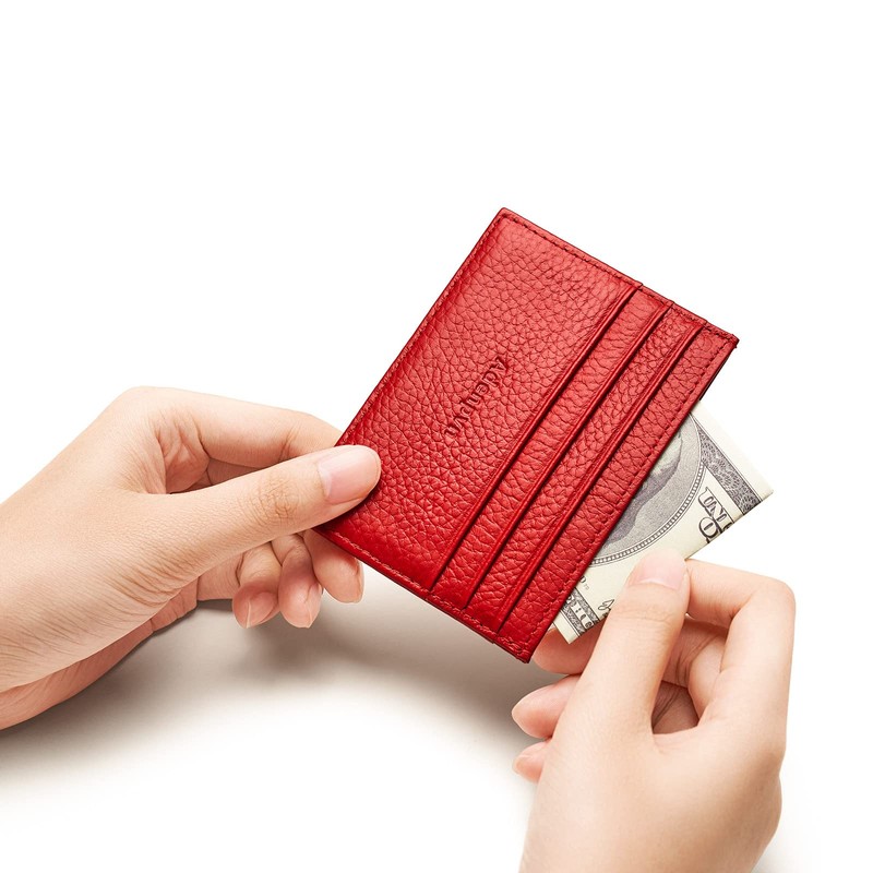 Adenpvn Genuine leather credit card wallet，minimalist wallet，thin wallet inserts