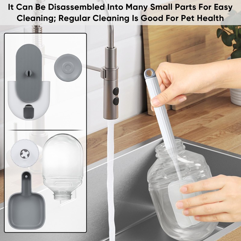Lemtrflo 28oz Hanging Automatic Water Dispenser，Rabbit Water Bottle,Bunny Guinea Pig