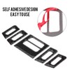 Vent Cover Trims, Qiilu Carbon Fibre Car Interior Air Conditioning