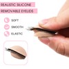 Miuffue 3 Pairs 2 Layers Eyelash Practice Eyelids for Mannequin