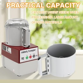 112204S Food Processor Gray Bowl 3 Quart compatible with Robot Coupe R2 3L Gb,R2 DICE, R2 Dice, R2B, R2N