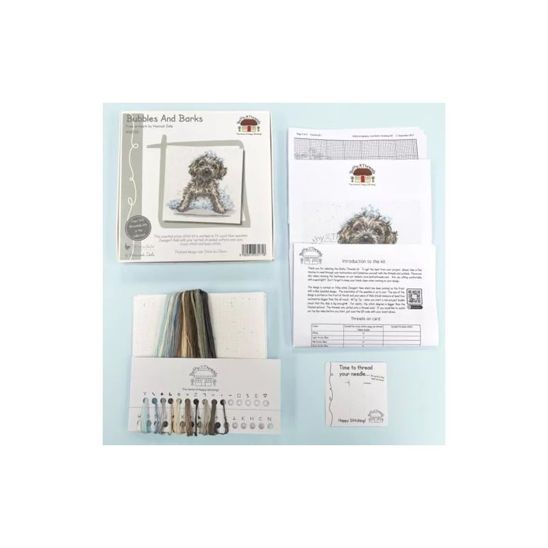 Bothy Threads Counted Cross Stitch Kit - Bubbles and Barks