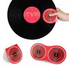 NUSWOR 2pcs Anti-Static Vinyl Record Cleaner & Protector Mat/Mitt -