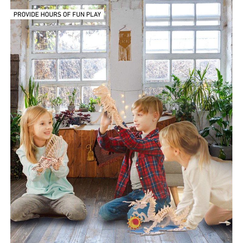 Puzzled 3D Jigsaw 16 Pieces, 4 Years-and UP, Brown