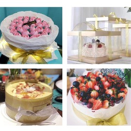 SWTOOL 1" Wide Metallic Glitter Ribbon, Sparkly Satin Ribbon for Gift Wrapping Wedding Party Brithday Christmas Decoration, 2 Rolls x 25yards (Silver)