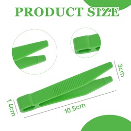 ZORTVUL Pack of 8 Children's Tweezers Colourful Clip Plastic Tweezers Flat Tip Tweezers for Children Sensory Fine Motor Skills Training, Tweezers Children Used for DIY Crafts, Children's Toys