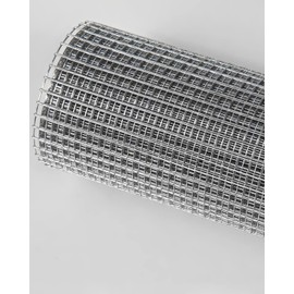 Hardware Cloth 36in x 10ft 1/4 Inch 22 Gauge, Hot-Dipped Galvanized Welded Wire Mesh, Low Carbon Steel, Animal Cage Wire Netting, Garden Wire Mesh