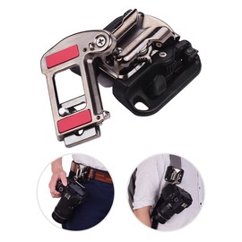 LOUJIN Camera Belt Holster Mount Waist Clip Holder with Hanger Quick Release Plate for 1/4" Canon Nikon Sony Olympus DSLR Camera Screw