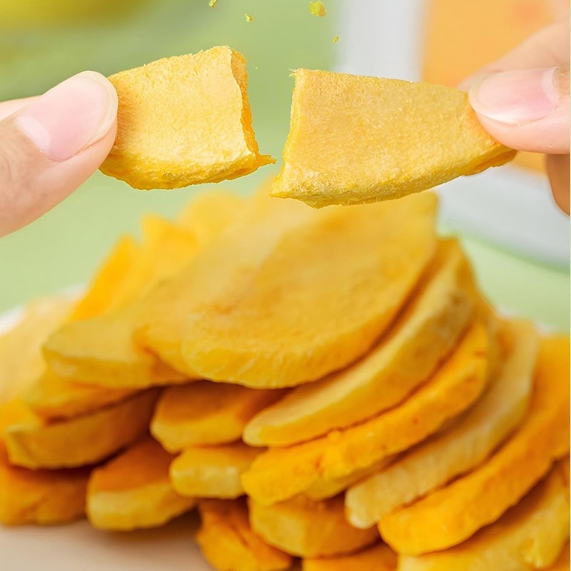 Freeze Dried Mango, Freeze Dried Fruit,3.8 oz/110g Natural Dried Mango,No
