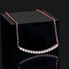 JewelryPalace Round Cut Cubic Zirconia Collar ID Pendant Necklace for