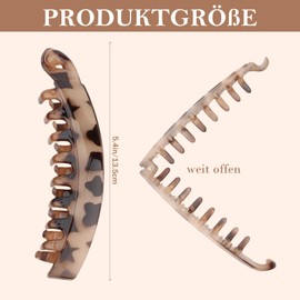 Exipsat Bananen-Haarspangen für Frauen, große Bananenspange für dickes Haar, 10 Stück Krallenspangen für dickes Haar