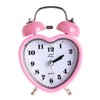 SHISEDECO 3 Inches Cute Twin Bell Loud Alarm Clock Silent