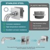 Vent Kit 3.15-inch stainless steel ventilation wall sleeve, extendable, for